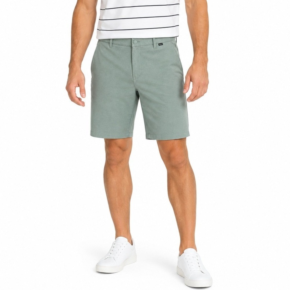 Hurley Hybrid Spacedye Walk Shorts Men 40 Green Casual Classic Athleisure